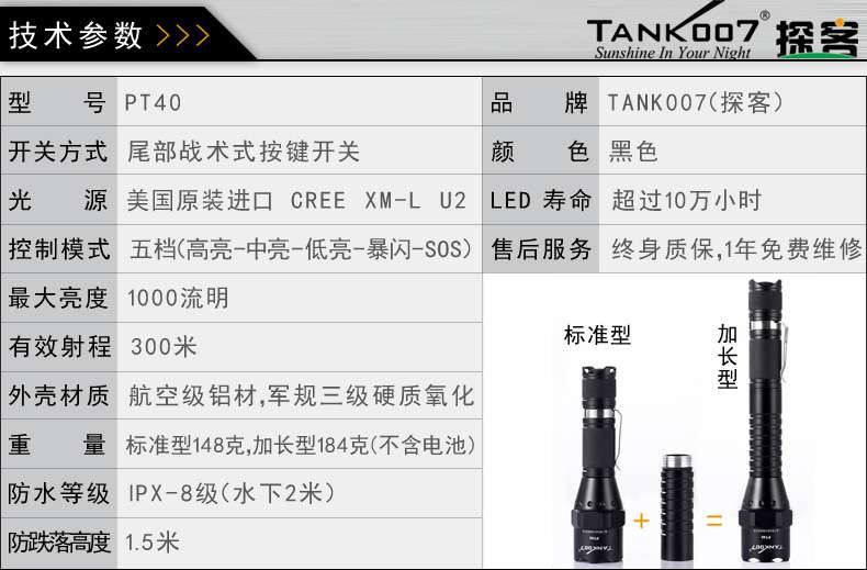 手電PT10，為戰(zhàn)術(shù)而生